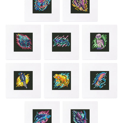 ✨ Mini Diamond Painting Postcard Set