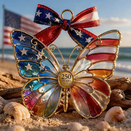 🔥Last Day 49% OFF- America 250th Anniversary Patriotic Stained Ornament