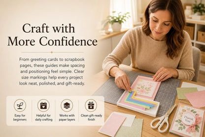 🎁 Last Day 49% OFF - Card Making Alignment Guides Set | Create Perfectly Aligned Handmade Cards Without Guesswork or Crooked Corners ✨