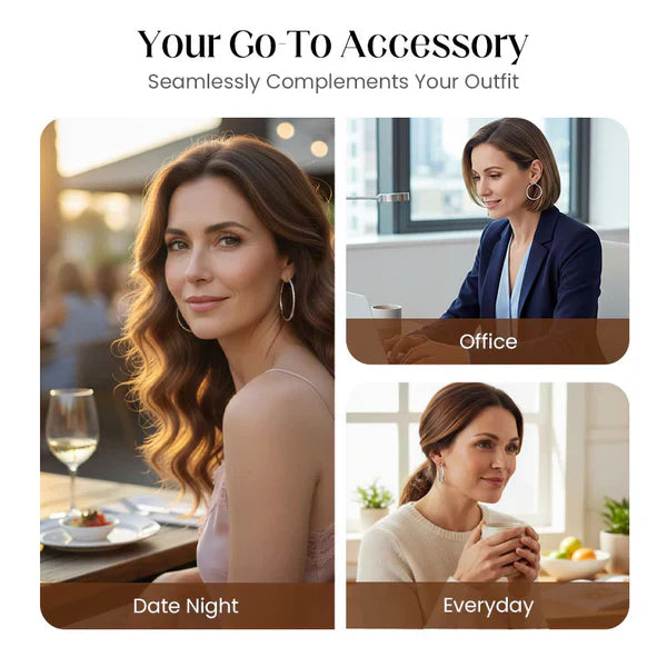 🎉 BUY 1 GET 1 FREE 🎁 Diamond-Cut Hoop Earrings for Women – Elegant, Sparkling 💎