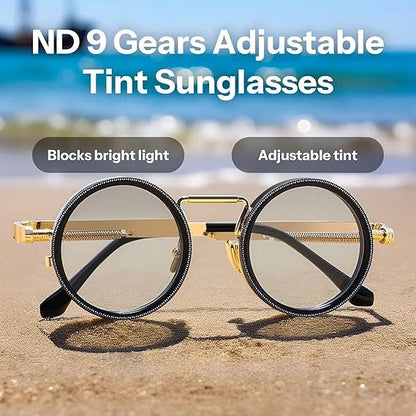 🌞9-Level Adjustable ND Filter Polarized Sunglasses