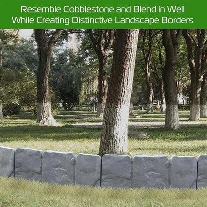 Faux Stone Garden Edging Border – Natural Rock Look Landscape Edge