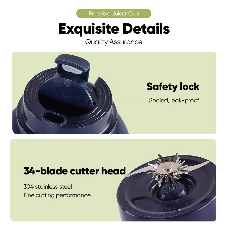 Portable Cordless Electric Juicer Blender Cup
