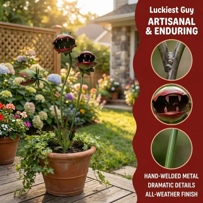 Copper Calla Lily Garden Chime Set – Peaceful Outdoor Decor for Flower Lovers 🌿🔔
