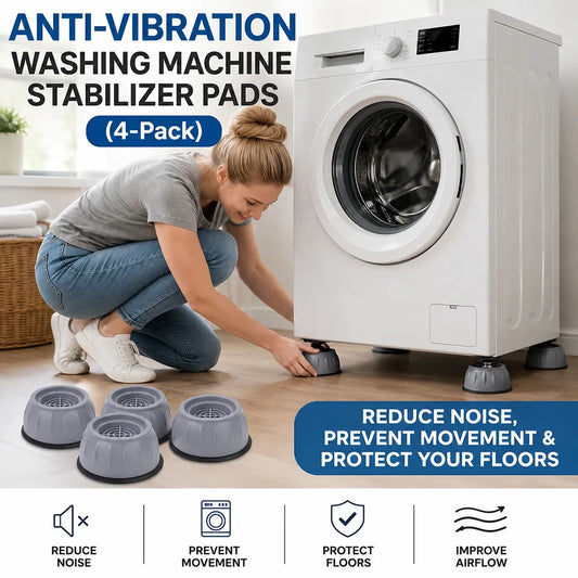 🏠 Anti-Vibration Washing Machine Stabilizer Pads (4-Pack)