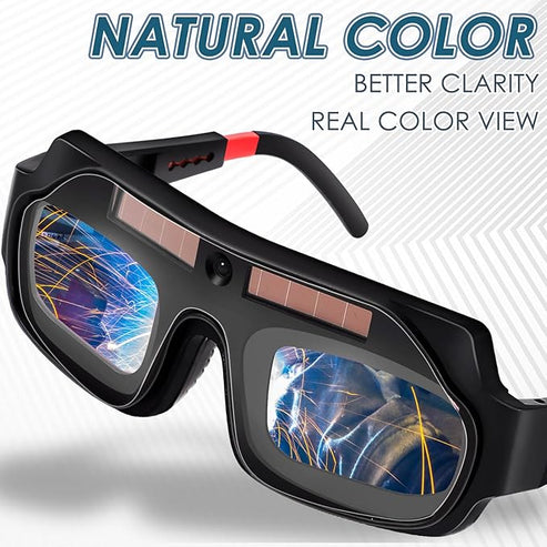 Solar Auto-Darkening Welding Goggles – Eye Protection with Smart Light Control