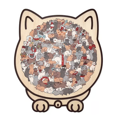 Wooden Dog Jigsaw Puzzle