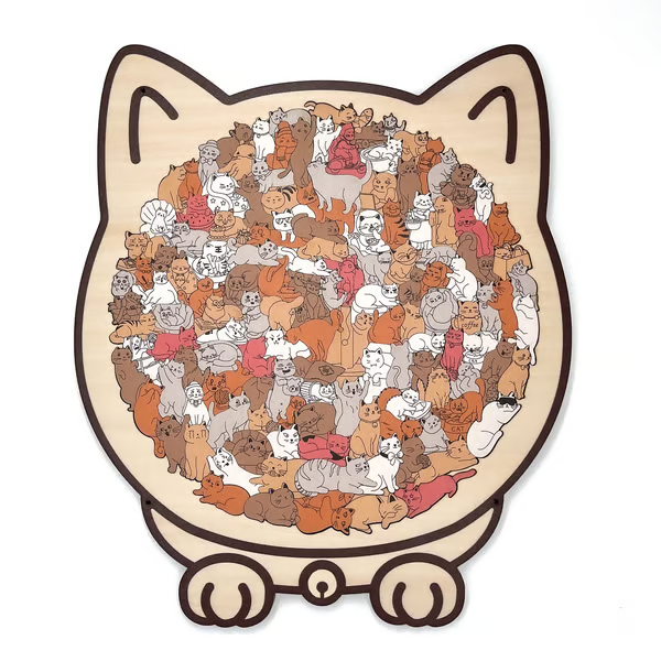 Wooden Dog Jigsaw Puzzle