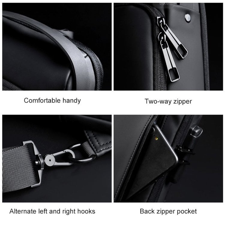 🎒 LIMITED-TIME 49% OFF! ✨ Anti-Theft Unisex Crossbody Sling Bag – Hard Shell, Waterproof, USB Charging, RFID Blocking 🔒