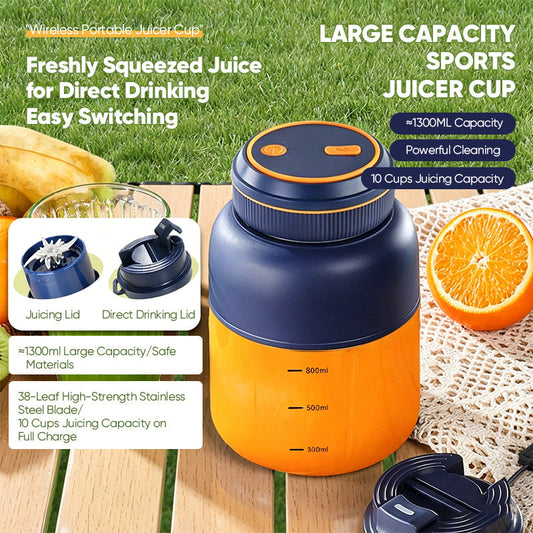 Portable Cordless Electric Juicer Blender Cup