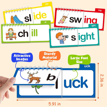 📚 Read & Rhyme Flip-Book Set – 30 Educational Phonics Flip Books for Early Learning