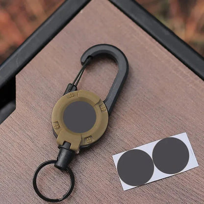 ⚡ Heavy‐Duty Retractable Keychain – Strong Retractable Key Holder with Steel Cable, Belt Clip, and 360° Swivel