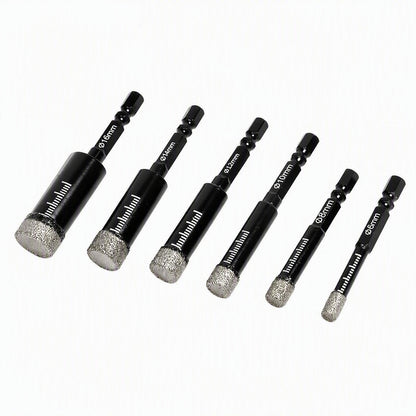 6PCS Diamond Drill Bit Set – Clean Holes In Hard Surfaces