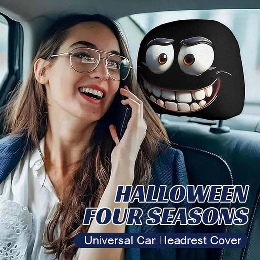 🎃🖤Halloween Universal Car Headrest Cover