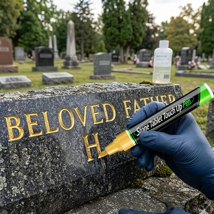 🐦Golden Tombstone Marker Pen for Restoring Faded Grave Inscriptions