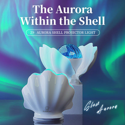 Rainbow Shell Projection Lamp