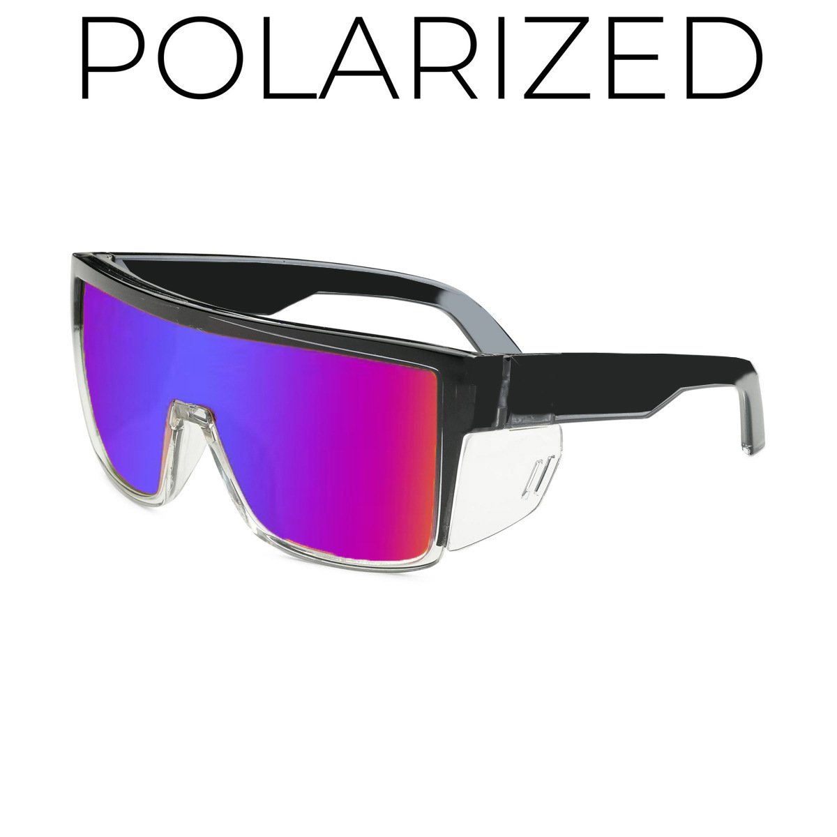 🔥ANSI Z87+ Safety Sunglasses Mirrored Colored Lens Side Protection Removable Side Shields