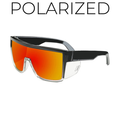 🔥ANSI Z87+ Safety Sunglasses Mirrored Colored Lens Side Protection Removable Side Shields