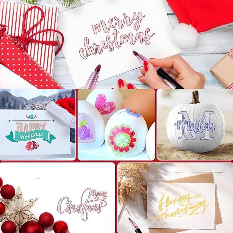 8/12/24/36/48 Colors Double Line Outline Art Pen Marker Pen