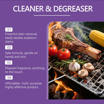 🍖🧼Fast-Acting Heavy-Duty Grill Degreaser Spray✨