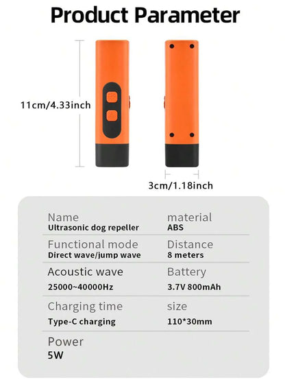 🏆 50K+ SOLD! – Almost Gone🔥Ultrasonic Dog Bark Deterrent Device – Humane & Effective Dog Repeller