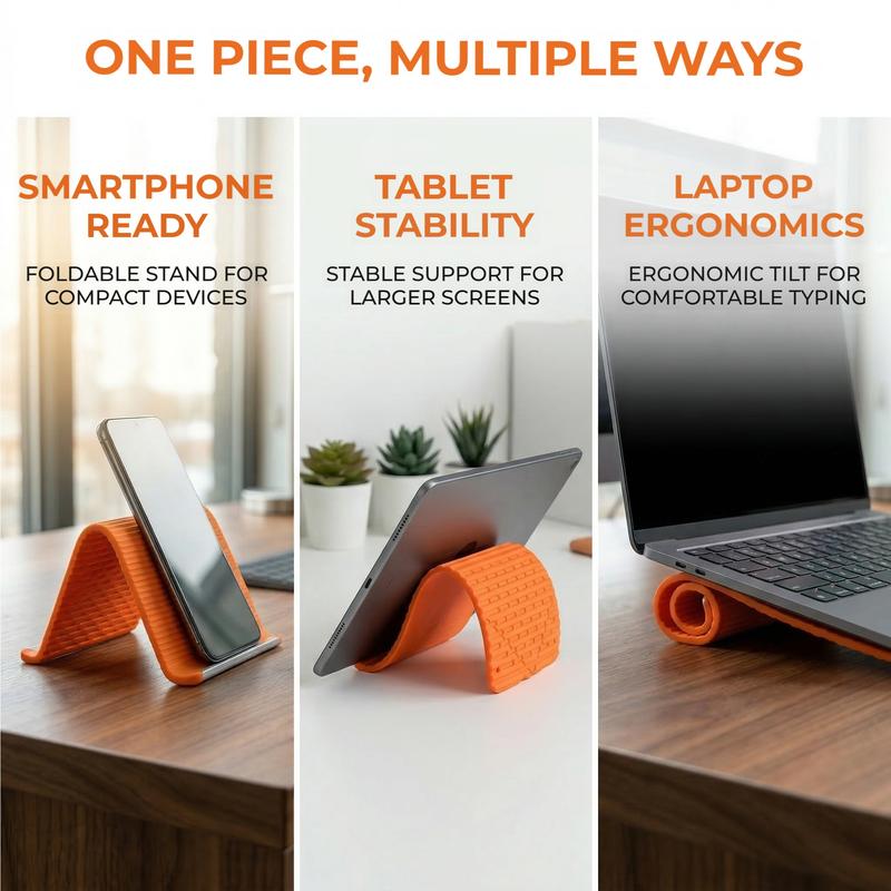 Flexible Silicone Aluminum Phone Holder Stand