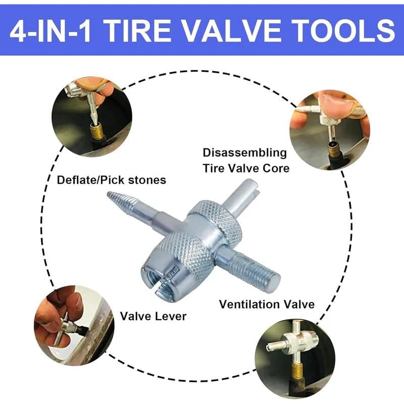 🔥Tire Valve Tool Kit -⚡Fix Leaky Valves in 15 Seconds