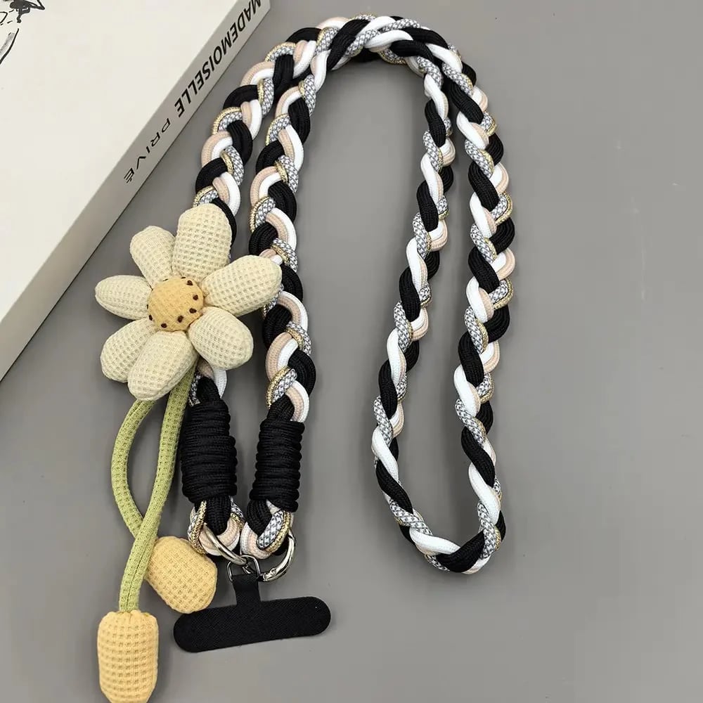 🌞Cute Floral Phone Crossbody Lanyard – Hands-Free & Stylish!