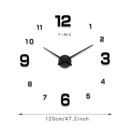 Creative DIY 3D Acrylic Digital Wall Clock