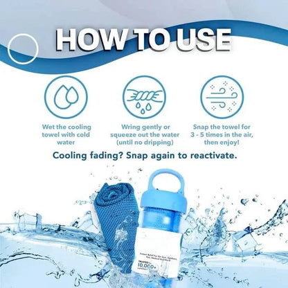 🔥LAST DAY 49% OFF - ❄️Cold Sweat Towel You Can Use Anywhere, Anytime! Reusable Soft Absorbent Cooling Portable