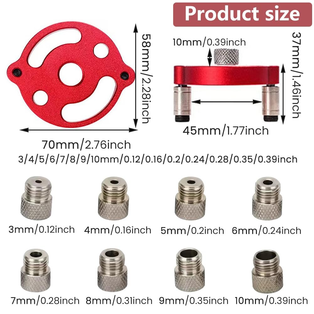 🛠️Self-Centering Doweling Jig – Precision Drill Guide for Flawless Woodworking Joints