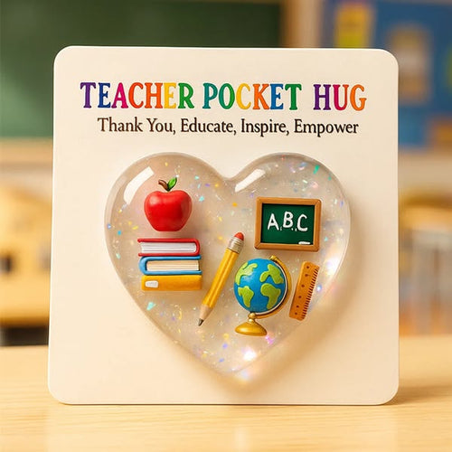 🔥LAST DAY 49% OFF -Teacher Pocket Hug Keepsake: A Tiny, Heartfelt Thank You for Your Favorite Educator 🎒💝