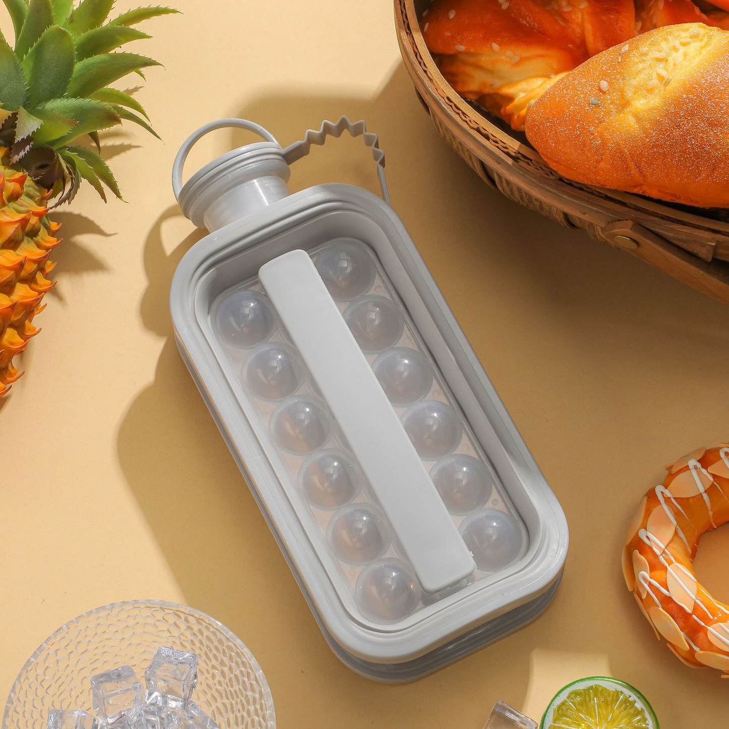 🥇Summer Hot Sale 49% OFF💦Portable Silicone Ice Ball Maker Kettle🧊