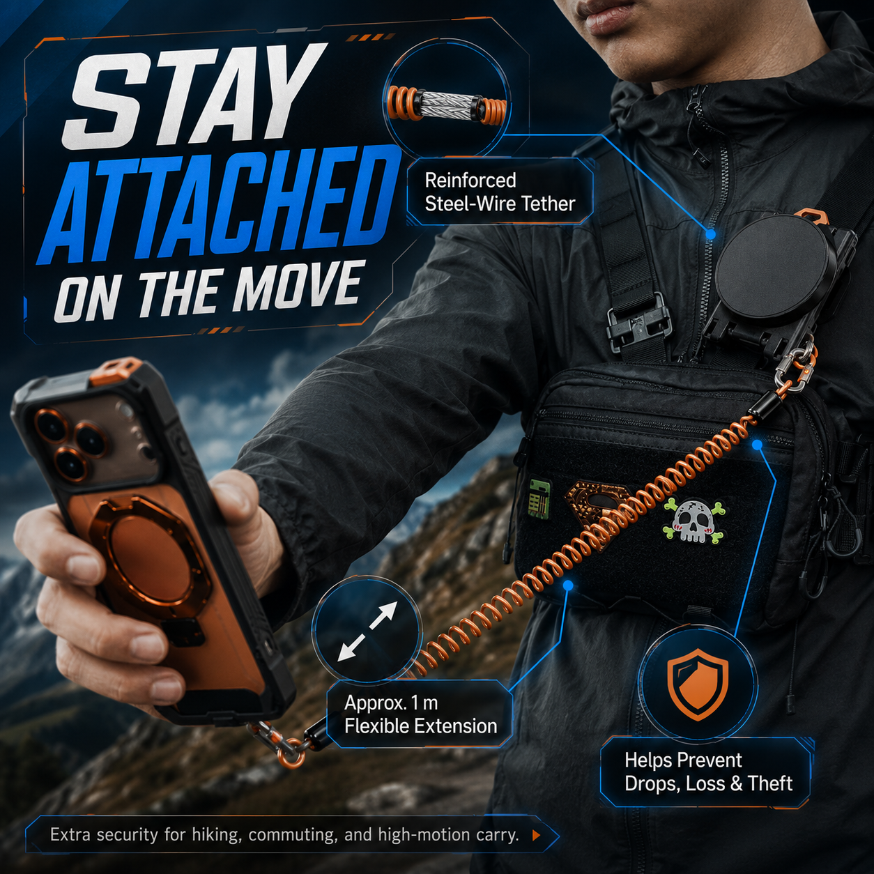 Quick-Release Magnetic Phone Mount for Straps