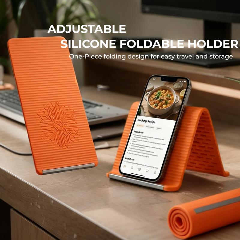 Flexible Silicone Aluminum Phone Holder Stand