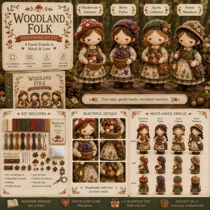 💕Hot Sale 49% OFF❤️‍🔥Tiny Worlds Collection – Patchwork DIY Kit Series