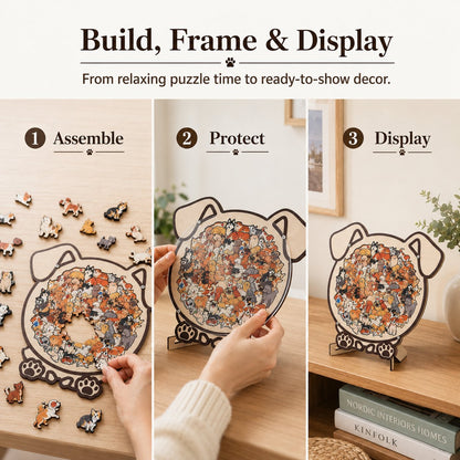 Wooden Dog Jigsaw Puzzle