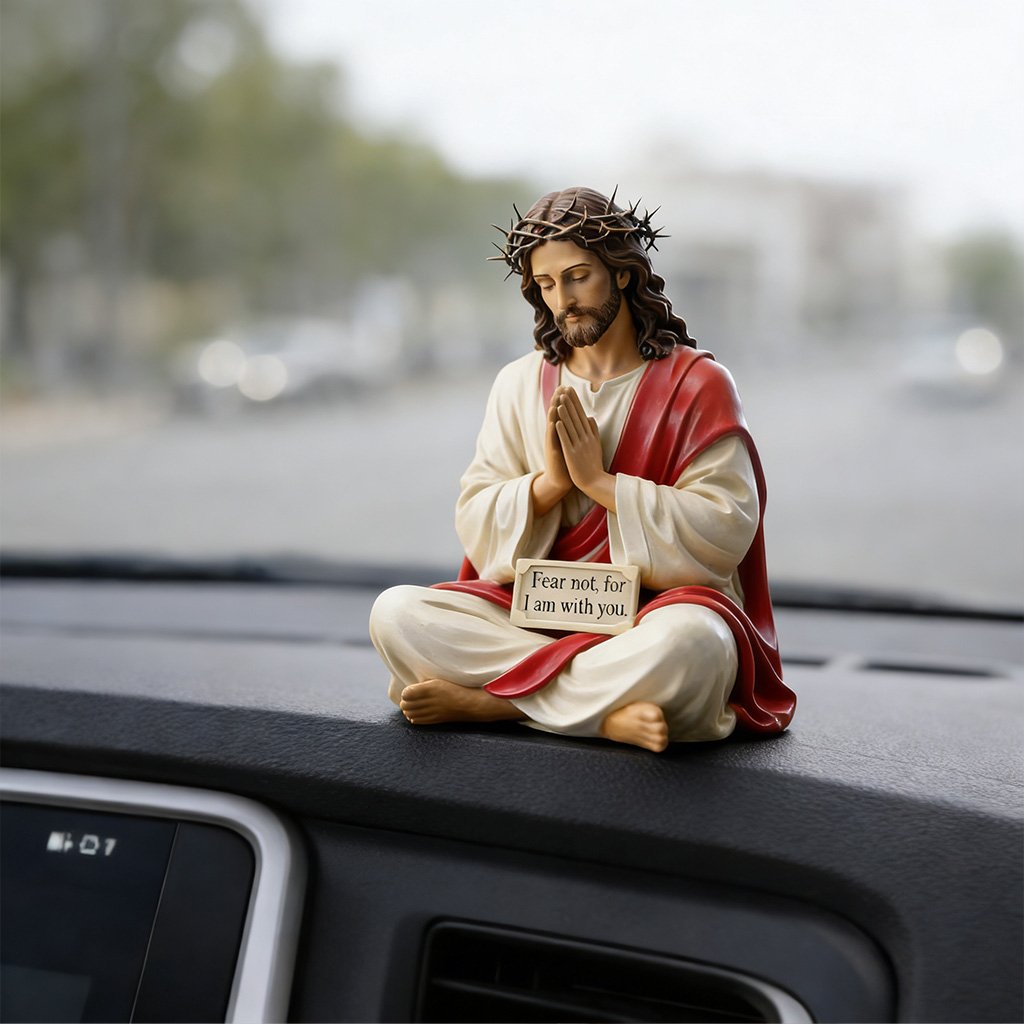 ✨Hand-Painted Jesus Figurine✝️“Fear Not, for I Am with You”