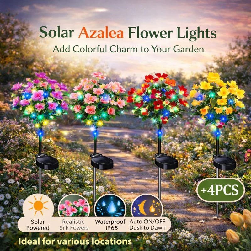 🔥LED Solar Flower Lights Rhododendron