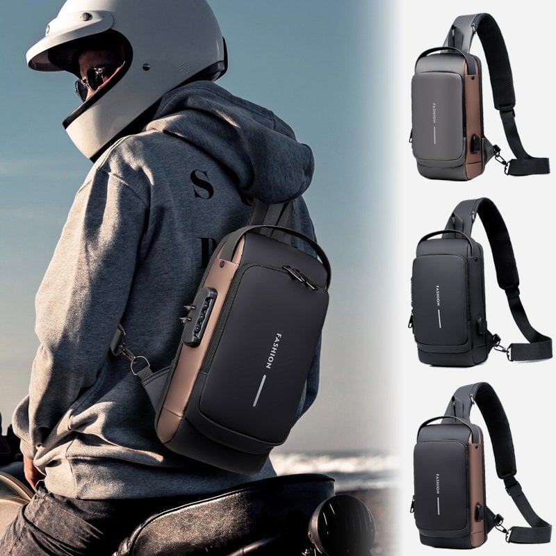 🎒 LIMITED-TIME 49% OFF! ✨ Anti-Theft Unisex Crossbody Sling Bag – Hard Shell, Waterproof, USB Charging, RFID Blocking 🔒