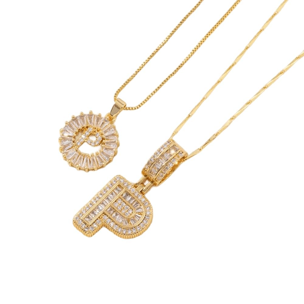 🔥Initial Letter Pendant Necklaces - 2 Pack