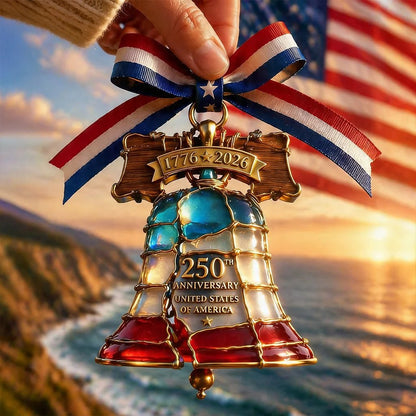 🔥Last Day 49% OFF- America 250th Anniversary Patriotic Stained Ornament