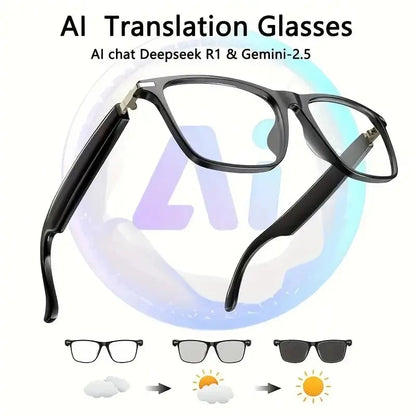 AI Interpretation Smart Glasses, with 33 Languages, Chatgpt, Audio Glasses for Men And Women