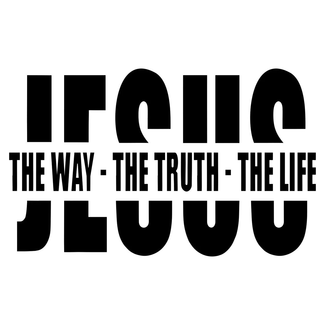 ✝️Jesus-The Way The Truth The Life Christian Vinyl Decal Car Sticker