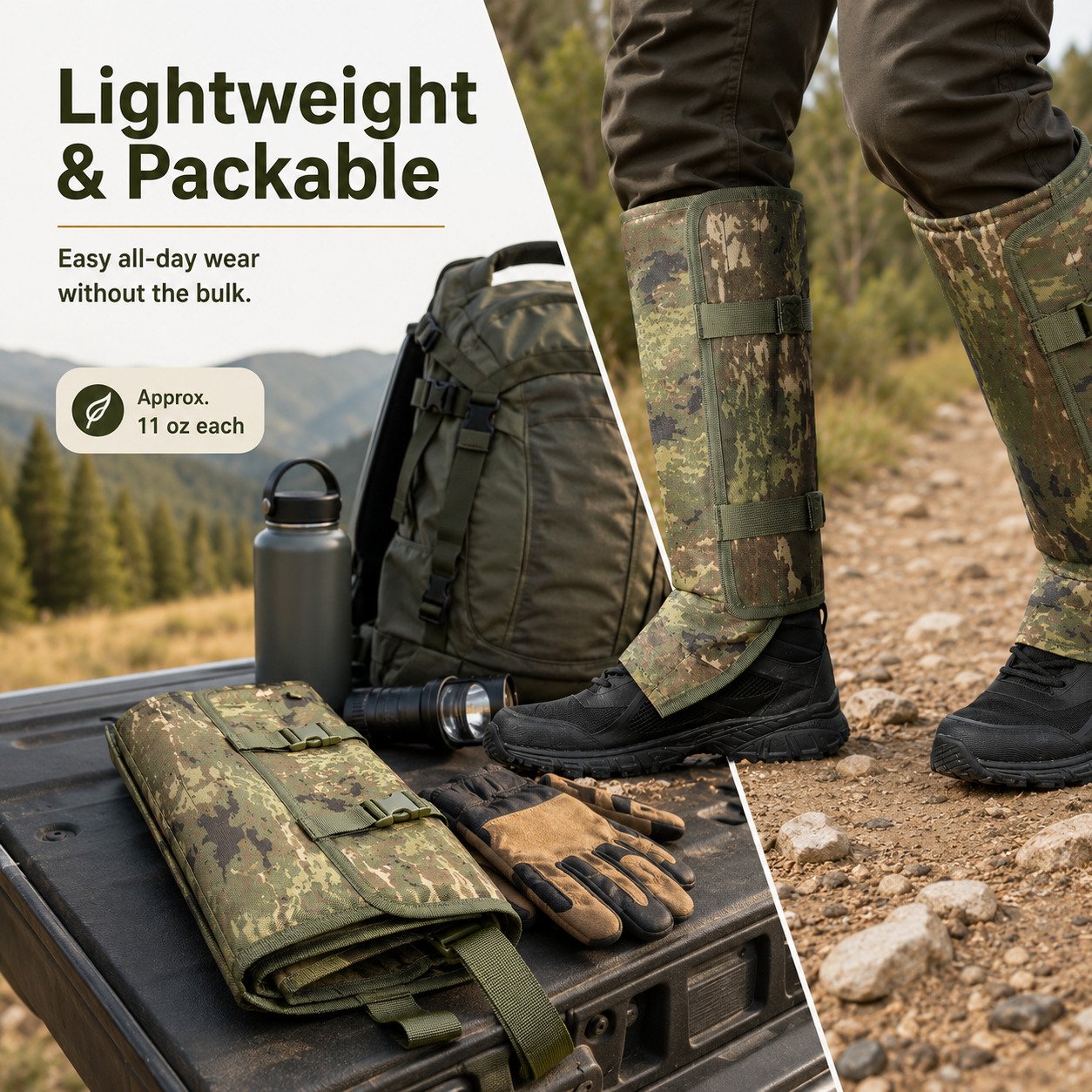 🔥LAST DAY 49% OFF - 🛡️🥾Unisex Professional Snake Guard Gaiters
