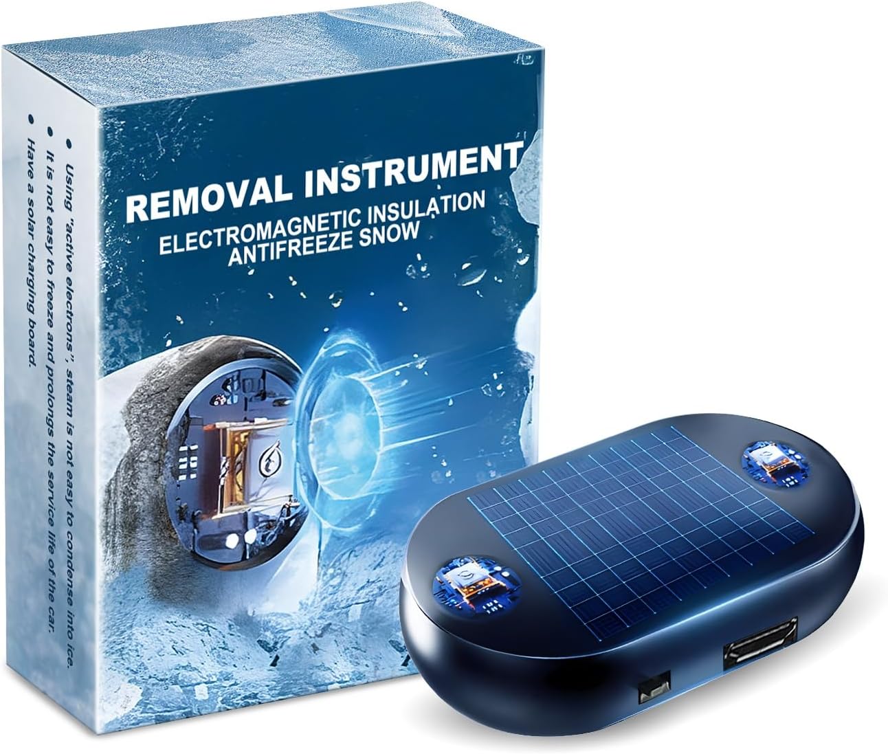 🔥❄️2025 Newest Electromagnetic Snow and Ice Prevention Device (Solar Powered)