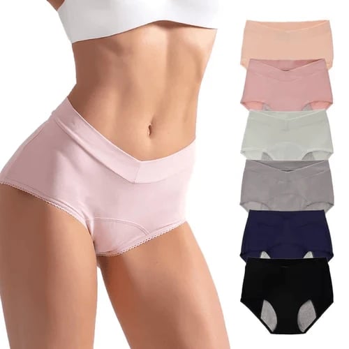 🩲  NOW! 🔥 High-Waisted Leak Proof Period Panties – Absorbent, breathable & odor-control – up to 3 tampons worth of protection – comfortable for all-day wear 🩸