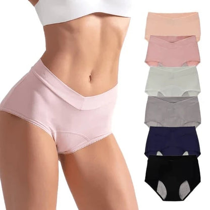 🩲  NOW! 🔥 High-Waisted Leak Proof Period Panties – Absorbent, breathable & odor-control – up to 3 tampons worth of protection – comfortable for all-day wear 🩸