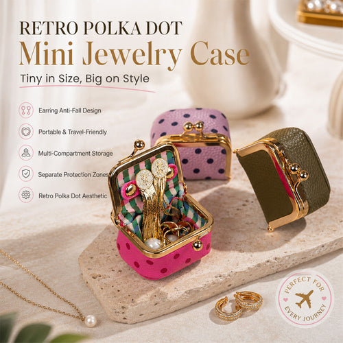 Mini Polka Dot Jewelry Box🎀