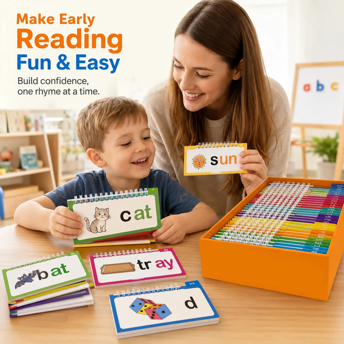 📚 Read & Rhyme Flip-Book Set – 30 Educational Phonics Flip Books for Early Learning